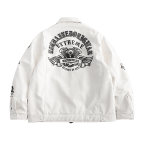 LUXENFY™ - Motorcycles White Jacket luxenfy.com
