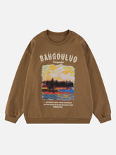 LUXENFY™ - Oil Painting Landscape Graphic Sweatshirt luxenfy.com