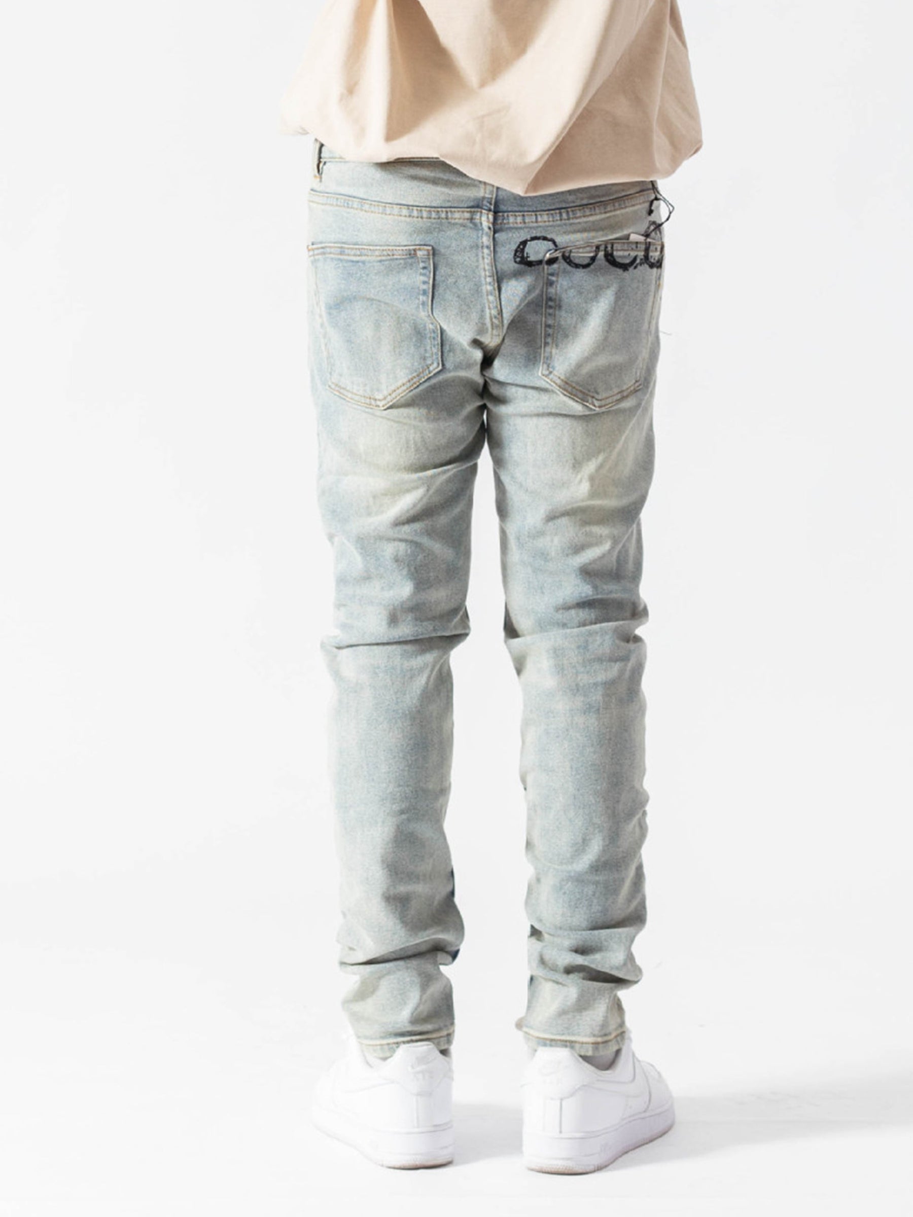 LUXENFY™ - Patchwork NY Embroidered Jeans -1170 luxenfy.com