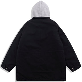 LUXENFY™ - Patchwork Splicing Hooded Winter Coat luxenfy.com