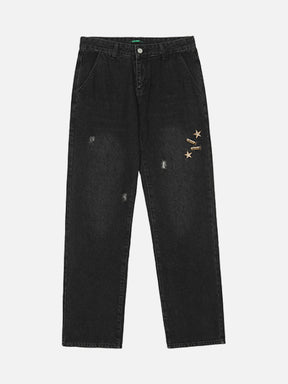 LUXENFY™ - Pistol Embroidered Jeans luxenfy.com