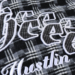 LUXENFY™ - Plaid Patchwork Embroidery Hooded Winter Coat luxenfy.com