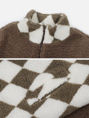 LUXENFY™ - Plaid Sherpa Coat luxenfy.com