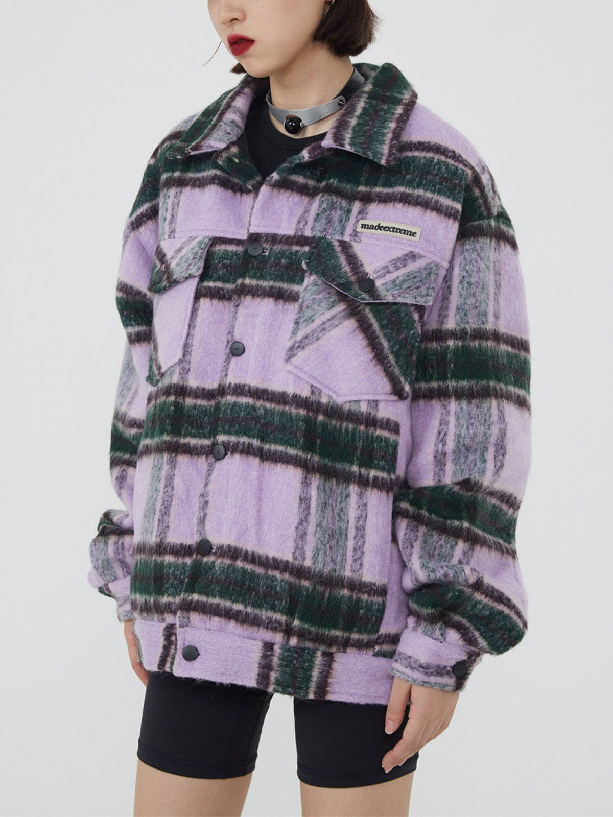 LUXENFY™ - Plaid Stripe Winter Coat luxenfy.com