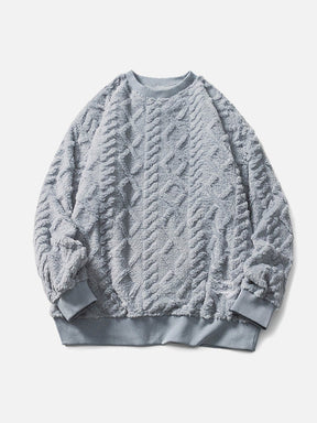 LUXENFY™ - Plush Argyle Sweatshirt luxenfy.com