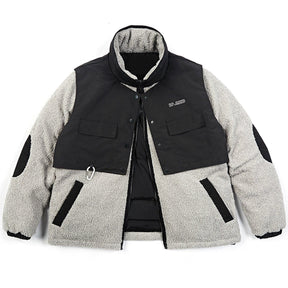 LUXENFY™ - Pocket Splicing Sherpa Winter Coat luxenfy.com