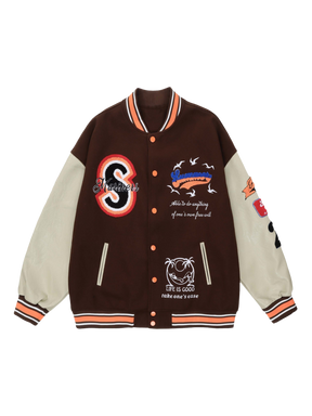 LUXENFY™ - Retro Landscape Embroidered Varsity Jacket luxenfy.com