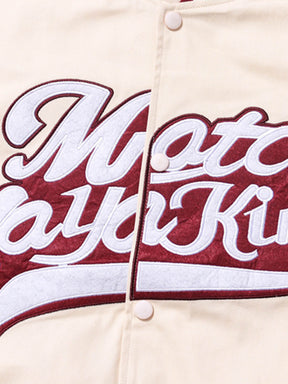 LUXENFY™ - Retro Letter Embroidery Couples Baseball Jacket luxenfy.com