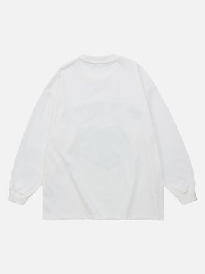 LUXENFY™ - Rose Love Print Sweatshirt luxenfy.com