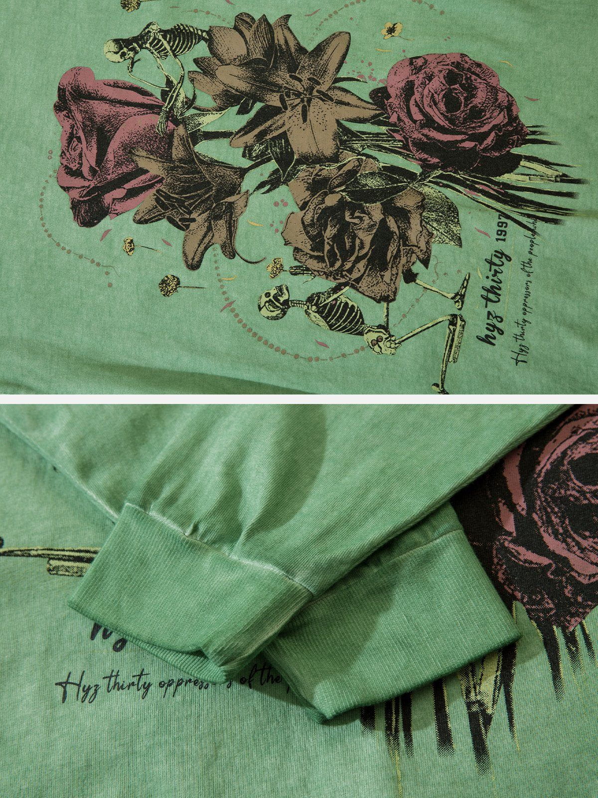 LUXENFY™ - Rose Skull Print Sweatshirt luxenfy.com