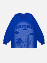 LUXENFY™ - “SENSELESS” Print Sweatshirt luxenfy.com