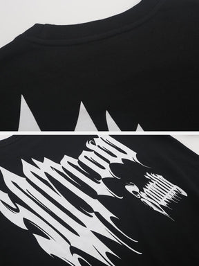 LUXENFY™ - “SLUXENFY™ -RCOW” Print Deformation Sweatshirt luxenfy.com