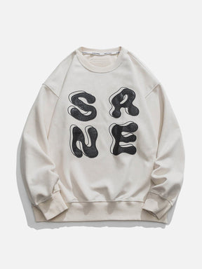 LUXENFY™ - "SRNE" Print Suede Sweatshirt luxenfy.com