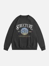 LUXENFY™ - "STRUCTURE" Print Sweatshirt luxenfy.com