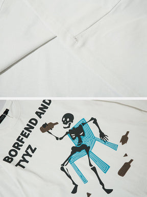 LUXENFY™ - Skeleton Drinking Sweatshirt luxenfy.com