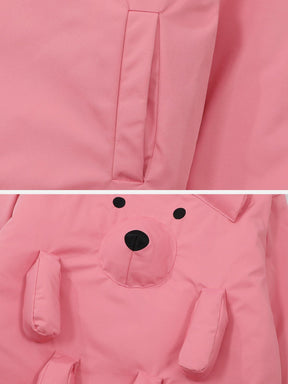LUXENFY™ - Solid Color 3D Bear Winter Coat luxenfy.com