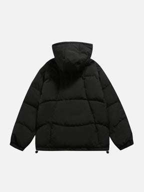 LUXENFY™ - Solid Color Detachable Cap Winter Coat luxenfy.com