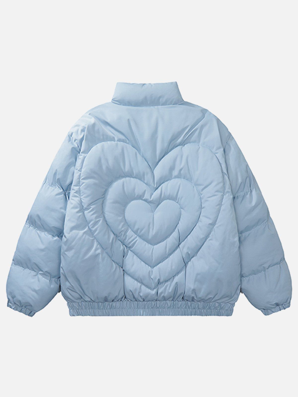 LUXENFY™ - Solid Color Heart Design Winter Coat luxenfy.com
