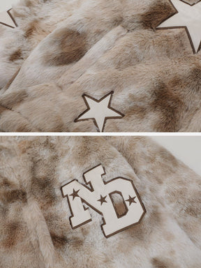 LUXENFY™ - Star Embroidered Plush Winter Coat luxenfy.com