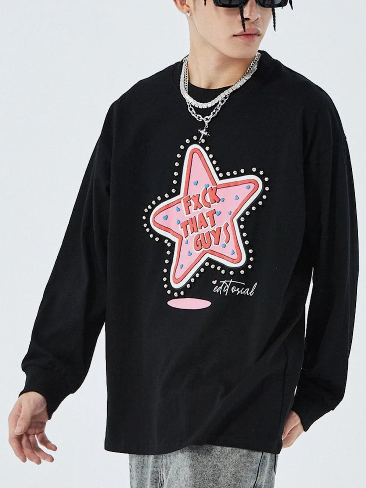 LUXENFY™ - Star Print Long Sleeves luxenfy.com