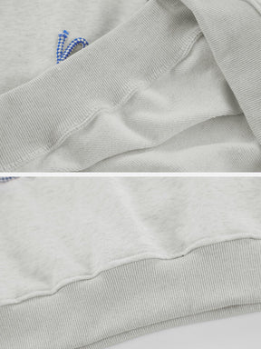 LUXENFY™ - Star Terry Embroidered Sweatshirt luxenfy.com