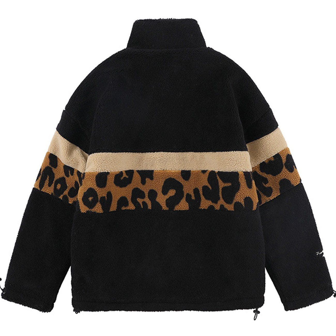 LUXENFY™ - Stitching Leopard Sherpa Winter Coat luxenfy.com