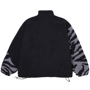 LUXENFY™ - Stitching Zebra Pattern Sherpa Winter Coat luxenfy.com