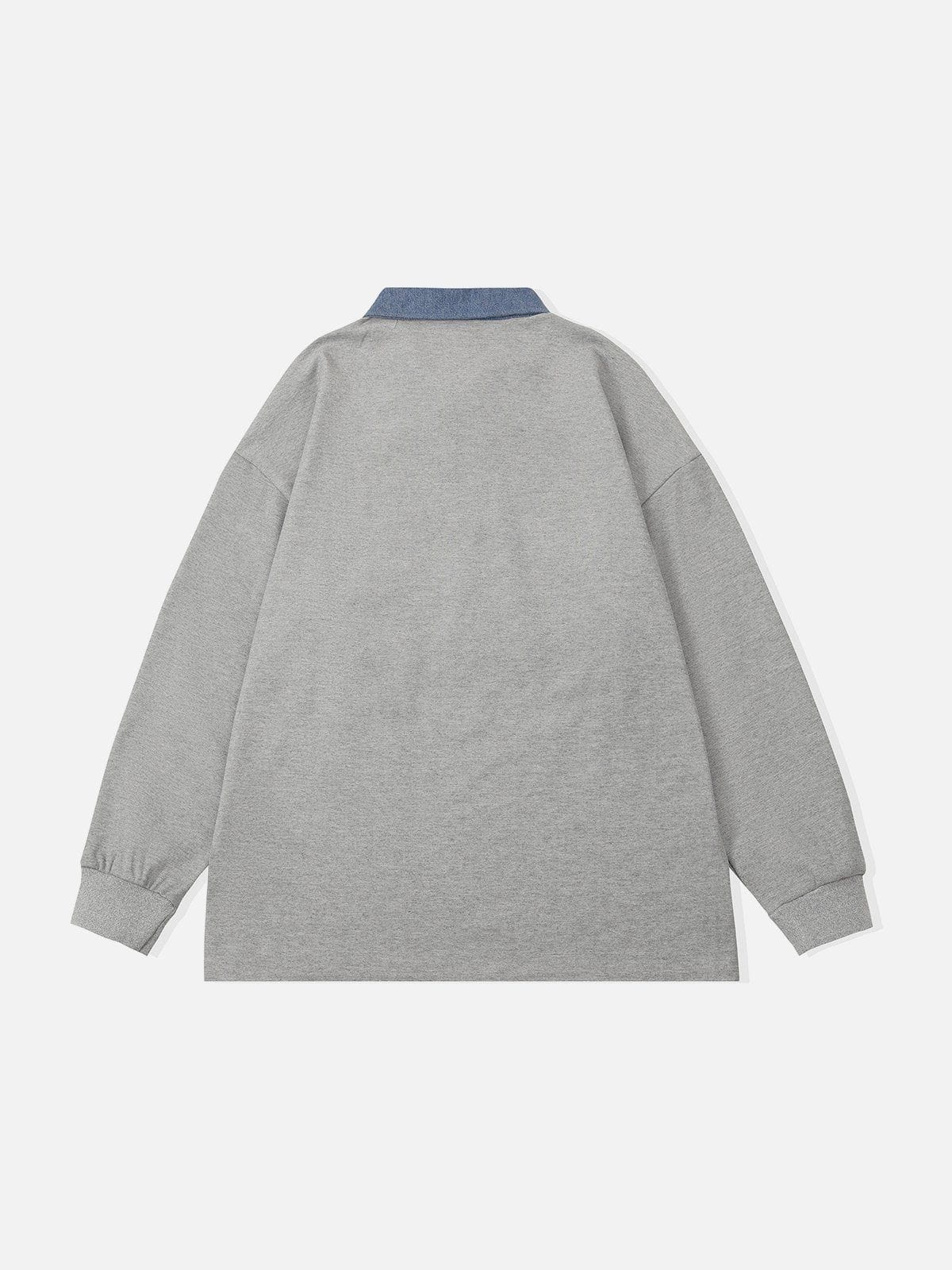 LUXENFY™ - "VAS" Half Zip Polo Collar Sweatshirt luxenfy.com