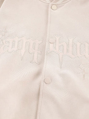 LUXENFY™ - Vintage American Cross Embroidered Baseball Jacket luxenfy.com