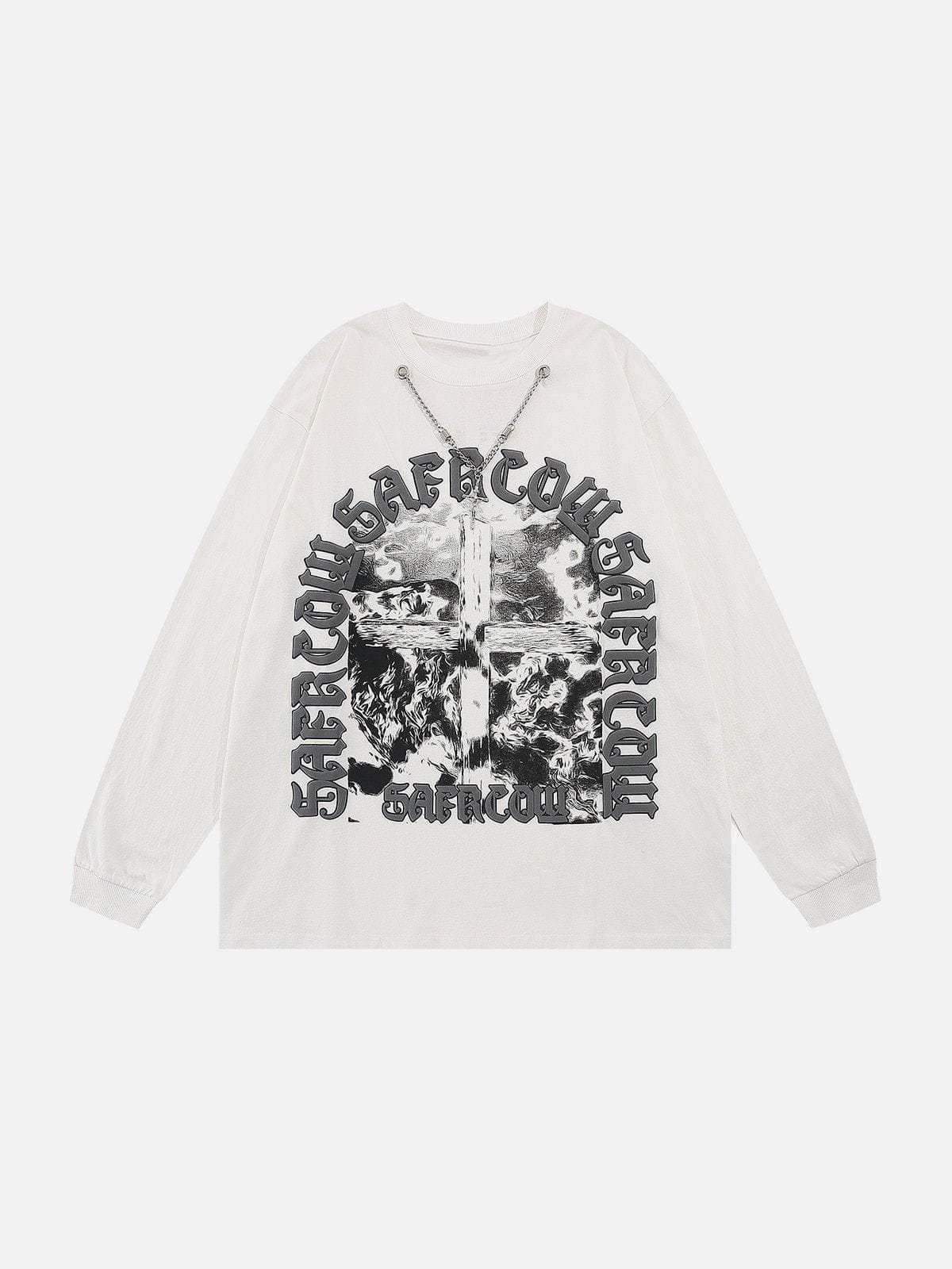 LUXENFY™ - Vintage Chain Decoration Sweatshirt luxenfy.com