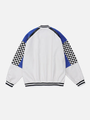 LUXENFY™ - Vintage Colorblock Checkerboard Jacket luxenfy.com