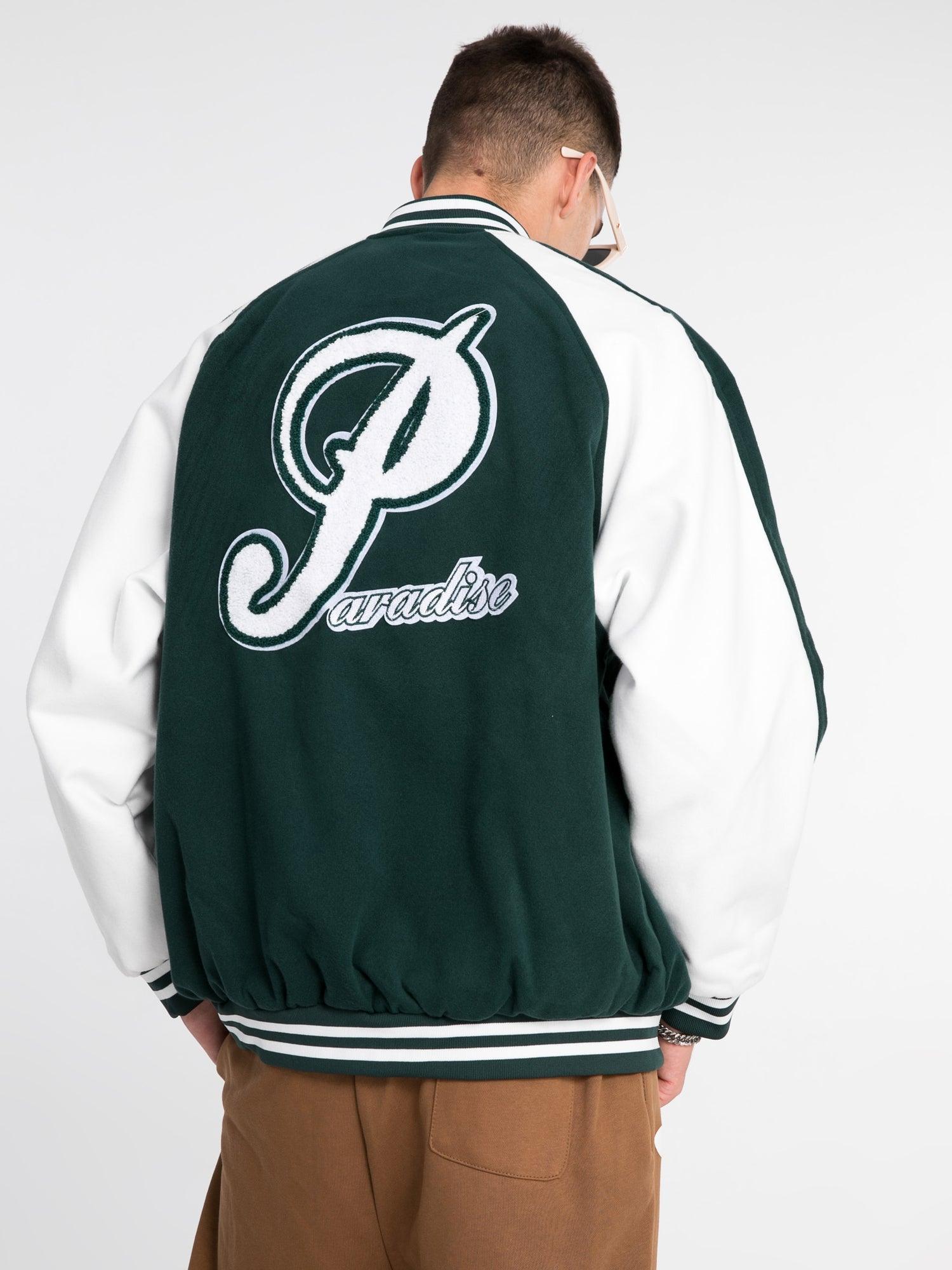 LUXENFY™ - Vintage Letter Flocking Color Matching Varsity Jacket luxenfy.com