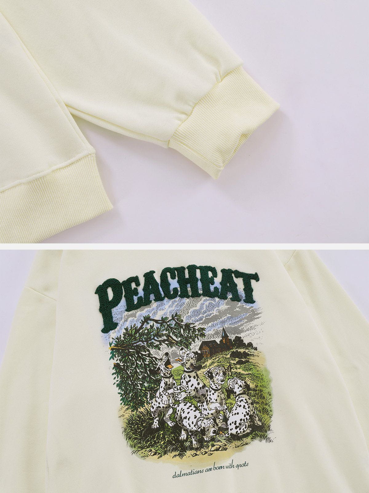LUXENFY™ - Vintage "PEACHEAT" Print Sweatshirt luxenfy.com