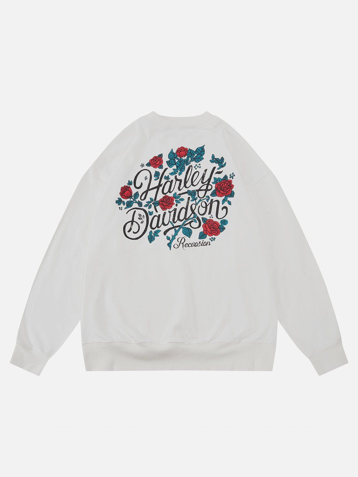 LUXENFY™ - Vintage "R" Print Sweatshirt luxenfy.com