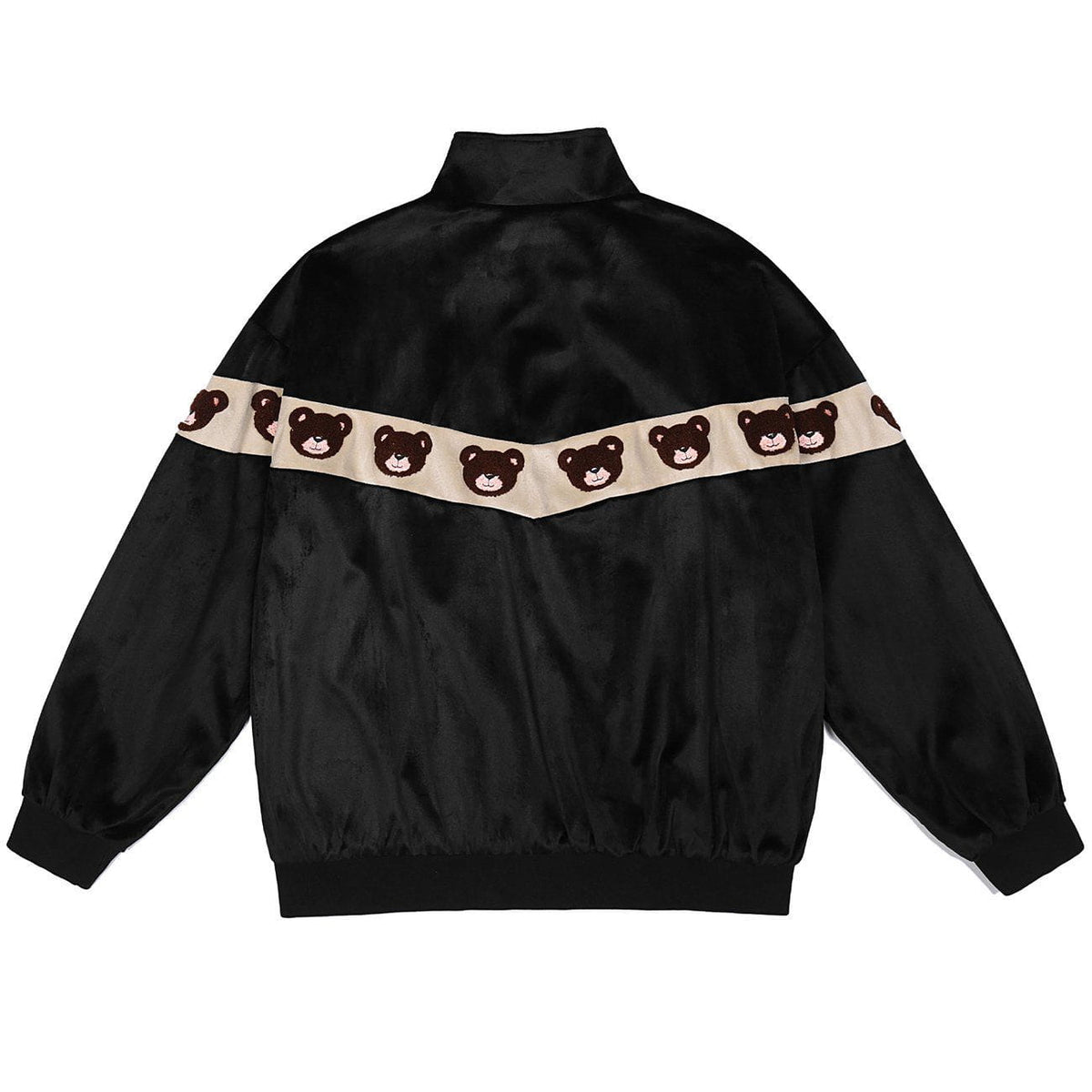 LUXENFY™ - Vintage Stitching Bear Head Embroidered Jacket luxenfy.com
