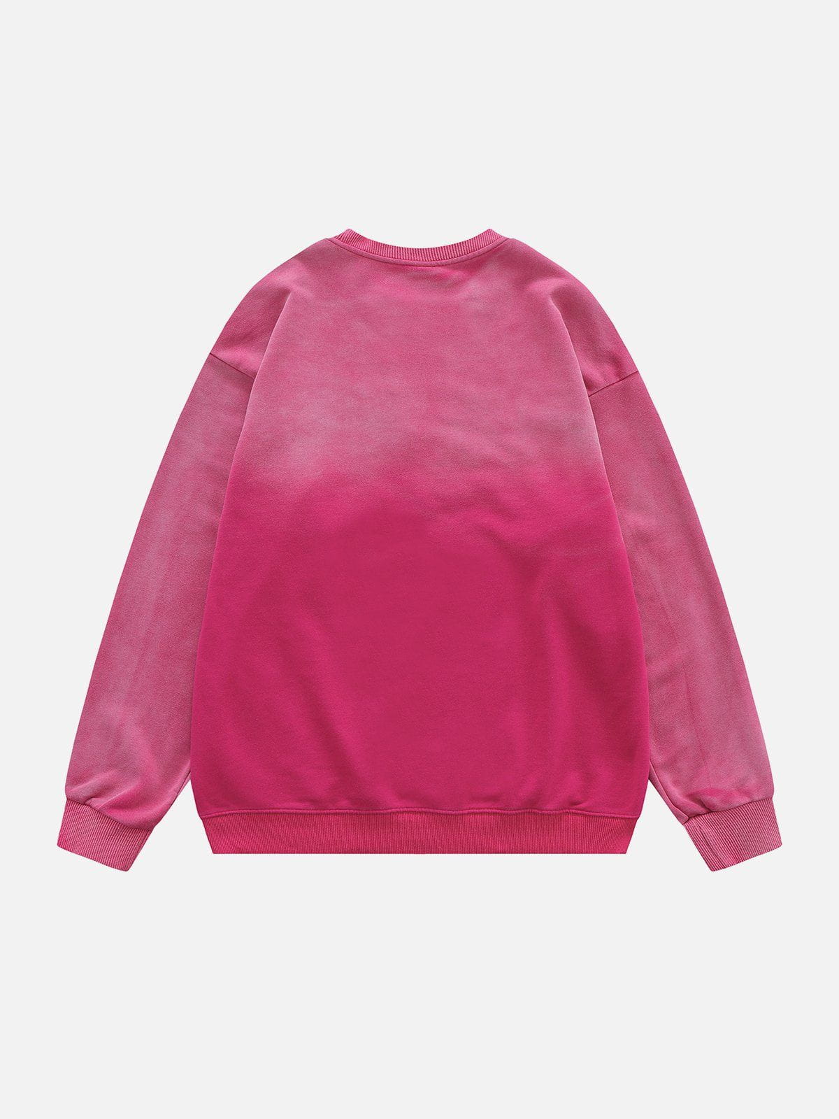 LUXENFY™ - Washed Gradient Embroidered Sweatshirt luxenfy.com