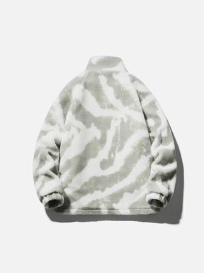 LUXENFY™ - Zebra Pattern Sherpa Coat luxenfy.com
