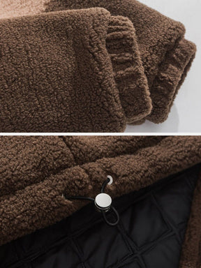 LUXENFY™ - Three-color Patchwork Sherpa Winter Coat