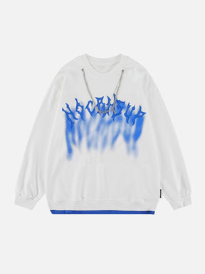 LUXENFY™ - Chain Patchwork Sweatshirt