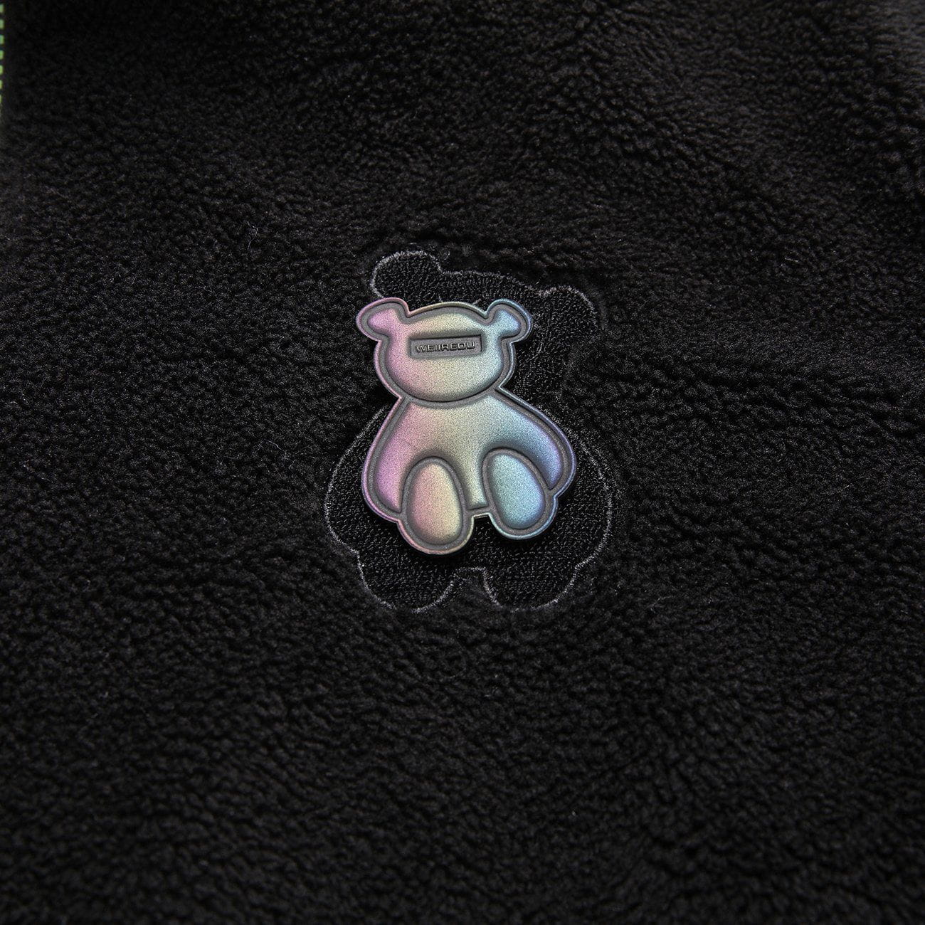 LUXENFY™ - Embroidery Bear Letter Sherpa Winter Coat
